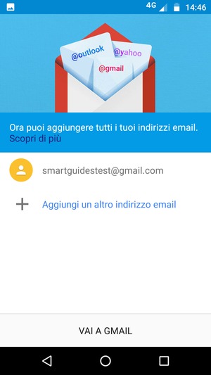 Seleziona VAI A GMAIL