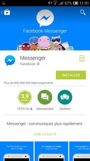 Sélectionnez INSTALLER