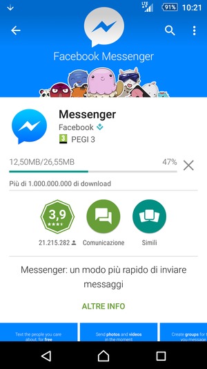 Attendi il completamento del processo di installazione