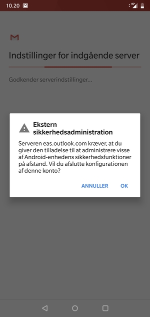 Vælg OK