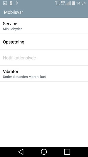 Vælg Opsætning