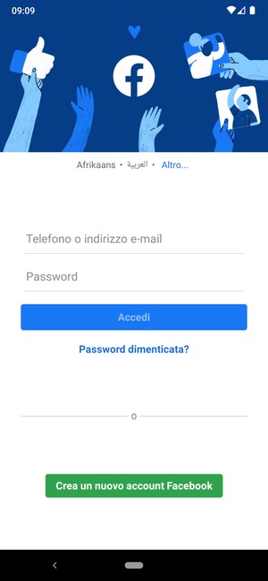 L'app è pronta per l'uso
