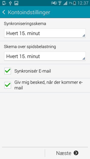 Vælg Næste