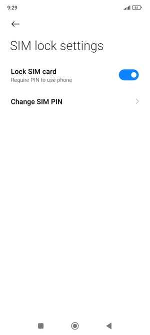 Select Change SIM PIN