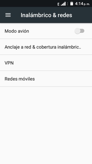 Seleccione Redes móviles