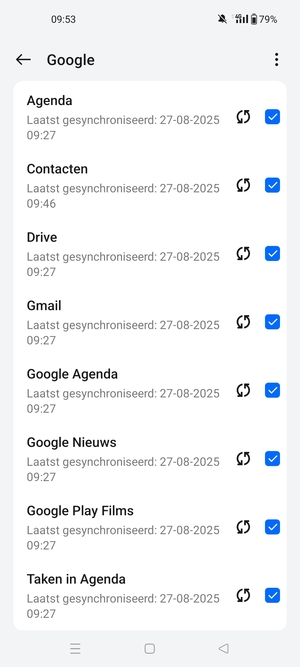 Selecteer de Menu-knop