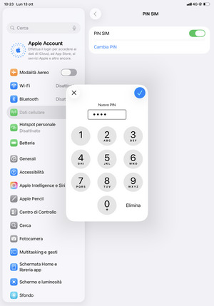 Inserisci Nuovo PIN e seleziona Fine