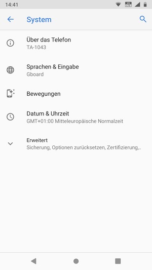 Wählen Sie Erweitert
