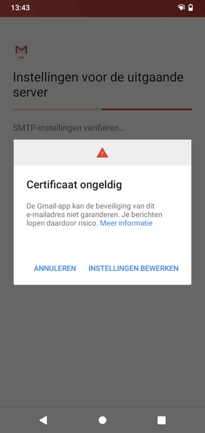 Selecteer INSTELLINGEN BEWERKEN