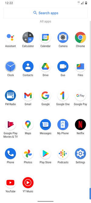 Scroll to and select Settings