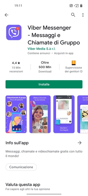 Seleziona Installa