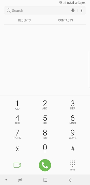 Press and hold the number 1