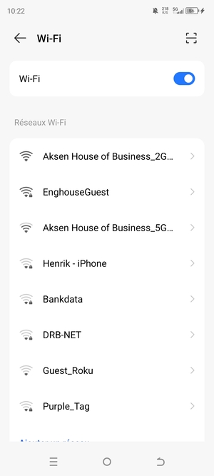 Sélectionnez le réseau sans fil auquel vous souhaitez vous connecter