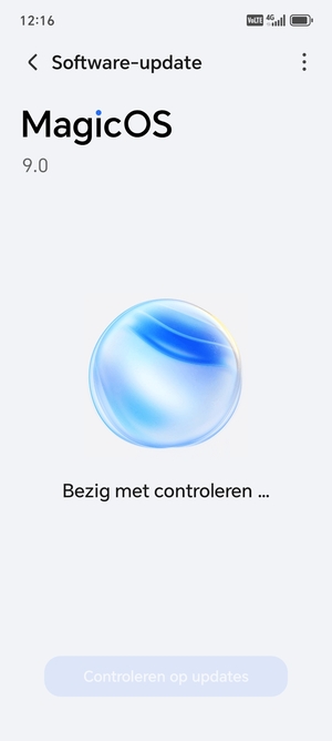 Wacht tot de zoekopdracht beëindigd is