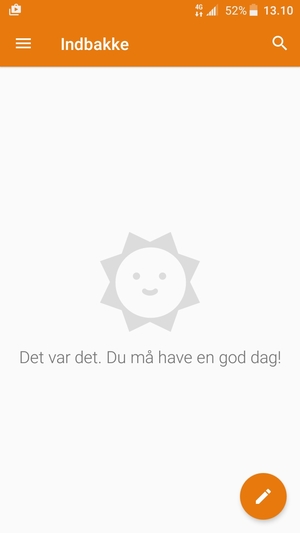 Din konto er klar til brug