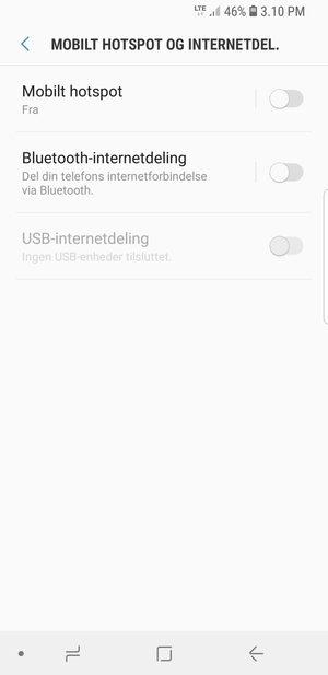Vælg Mobilt hotspot