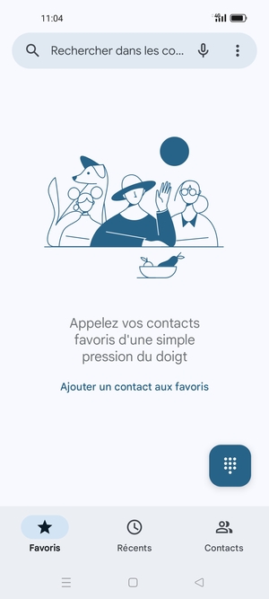 Sélectionnez le bouton du Menu