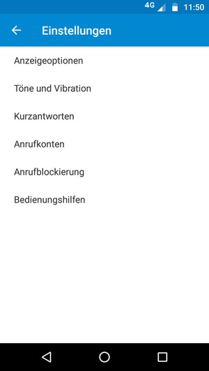 Wählen Sie Anrufkonten