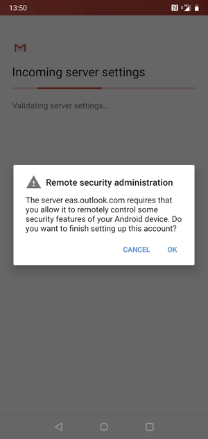 Select OK