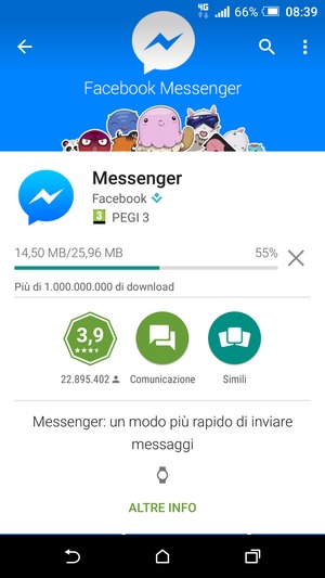 Attendi il completamento del processo di installazione