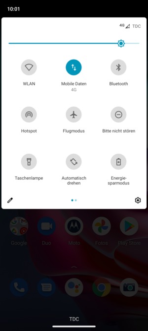 Stellen Sie die Helligkeit auf das erforderliche Niveau