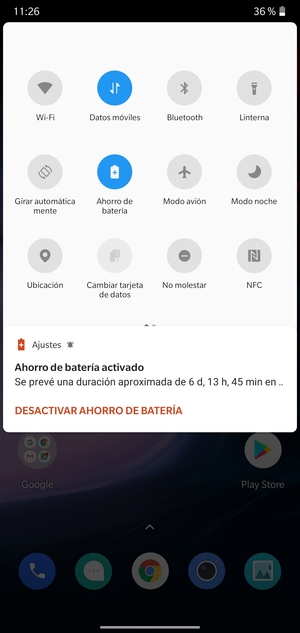 Active Ahorro de batería