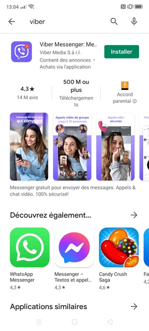 Sélectionnez l'appli