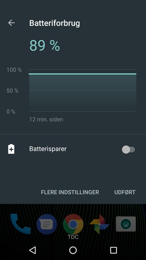 Slå Batterisparer til
