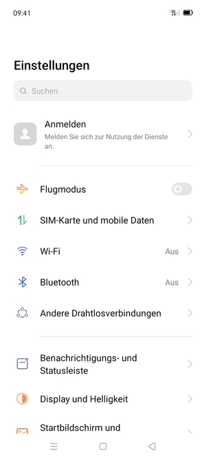 Wählen Sie SIM-Karte und mobile Daten