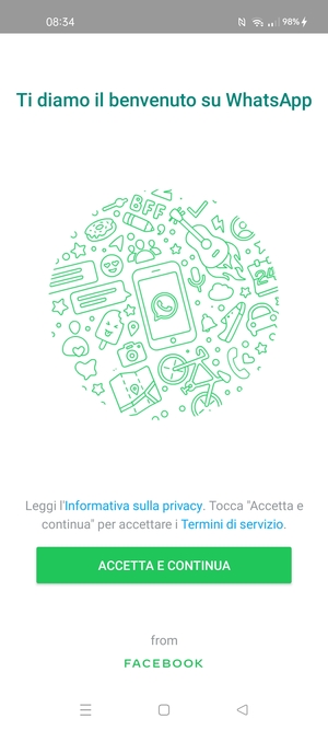 L'app è pronta per l'uso