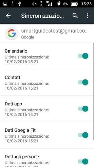 Seleziona il tasto Menu