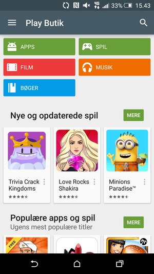 Vælg Søg-knappen