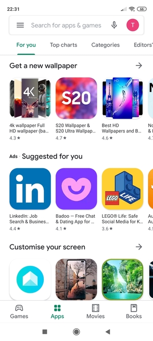 Select the Search bar