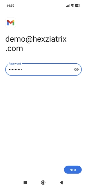 Enter your Password and select Next