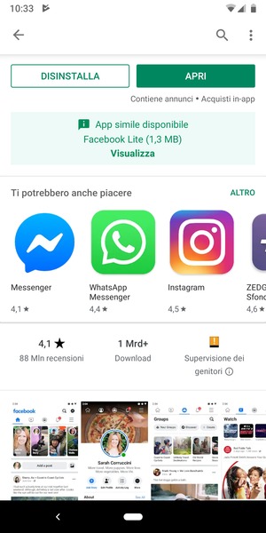 Seleziona APRI
