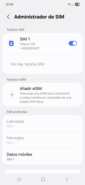 Seleccione Añadir eSIM