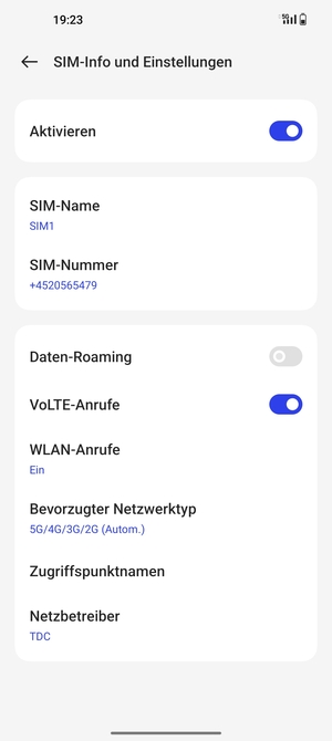 Um das Netzwerk zu wechseln, falls Probleme auftreten, wählen Sie Netzbetreiber