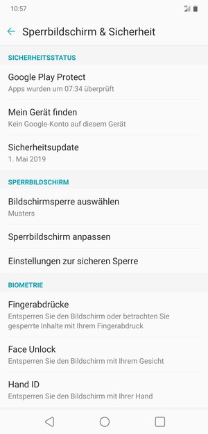 Ihr Handy ist jetzt mit einer Bildschirmsperre gesichert