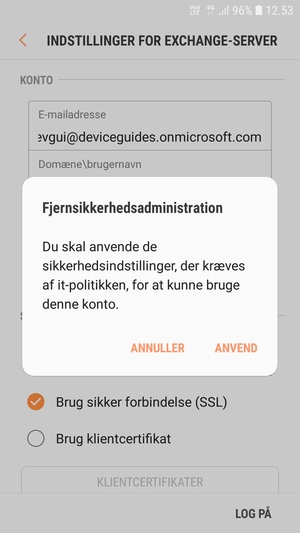 Vælg ANVEND