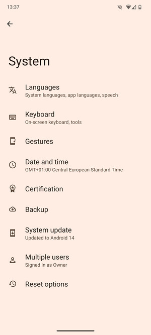 Select System update