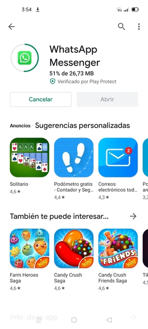 Espere a que el proceso de instalación finalice