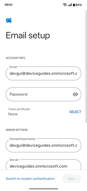 Enter your password