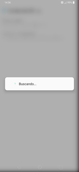 Espere a que la búsqueda termine