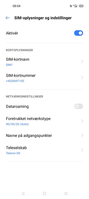 Vælg Navne på adgangspunkter