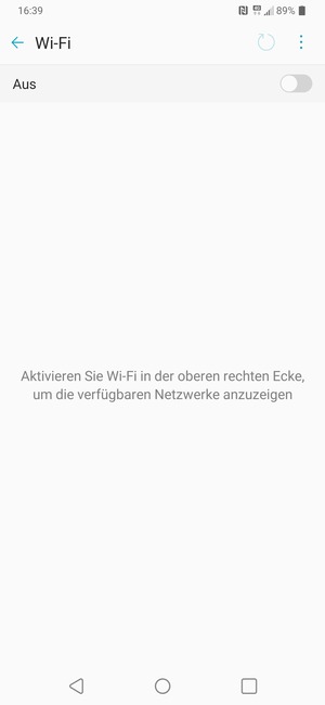 Schalten Sie Wi-Fi ein