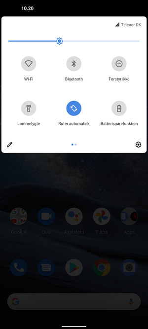 Aktiver Batterisparefunktion
