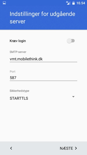 Vælg Sikkerhedstype
