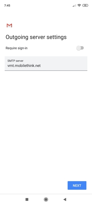 Turn off Require sign-in  and select NEXT