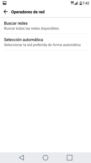 Seleccione Buscar redes