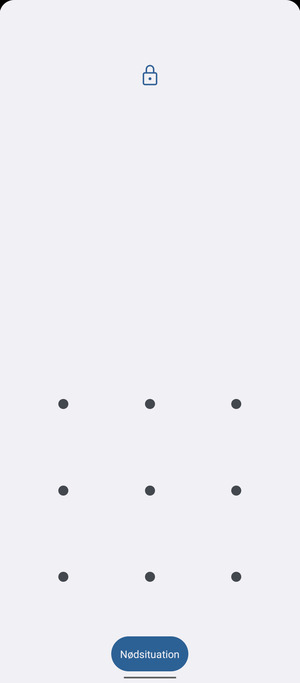 Din telefon er nu sikret med en skærmlås